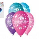 Nafukovacie balóniky pre princezné, 30 cm, 5 ks