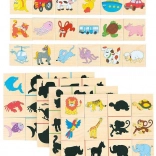 Drevené puzzle nájdi tieň