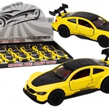 Kovové športové autíčko 1:32 s frikčným pohonom – žlté