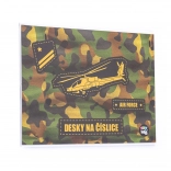 Dosky na číslice s motívom Helikoptéra