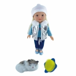 Bábika s mačkou 43 cm