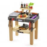 Letná detská kuchynka s pecou na pizzu Ecoiffier