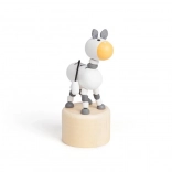 Drevené stláčacie zvieratko Zebra Safari od Bigjigs Toys