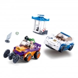 Stavebnica Policajná naháňačka s naťahovacím autom