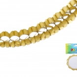 Zlatá papierová girlanda 3,6 m