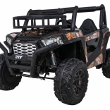 elektrické detské auto buggy UTV s diaľkovým ovládaním, EVA kolesá a MP3, čierne