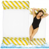 Nafukovacia vodná hojdacia sieť bielo-žltá 120x70cm