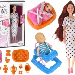 Bábika s dlhými vlasmi a príslušenstvom pre deti