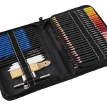 Sada skicovacích ceruziek a pasteliek v púzdre