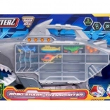 Žraločí transportér na autíčka TEAMSTERZ so svetlami, zvukmi a rampou