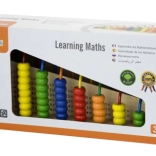 Drevená vzdelávacia hračka na počítanie s korálkami