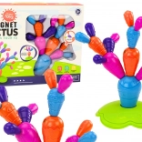 Magnetické stavebné kocky kaktus 16 ks
