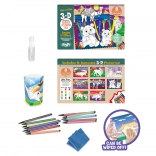 Stierateľné omaľovánky 8 obrázkov