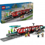 LEGO City mestská električka so stanicou