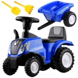 Detské odrážadlo traktor s prívesom New Holland