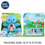 Plyšový slon so svetlom a hudbou 20 cm