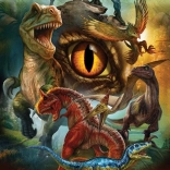 Puzzle mäsožraví dinosaury 100 dielikov