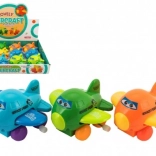 Natahovacie lietadielko s očami – mávajúce krídla, plastové 8 cm, mix farieb