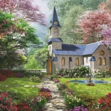 Puzzle Kvitnúca záhrada 1000 dielikov EUROGRAPHICS