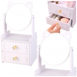 Drevená mini toaletka s uškami