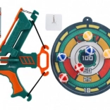 Detský luk s mäkkými loptičkami na suchý zips a terčom 33 cm