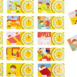 Small Foot Drevené puzzle Hodiny