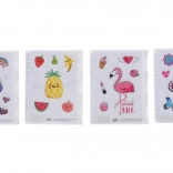 Linajkový špirálový blok 11,5x14,5 cm 50 strán MIX