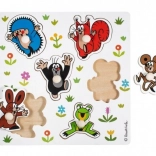 Drevené vkladacie puzzle KRTKO – malé