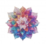 Drevené puzzle Kvetinová mandala