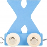 Drevený vláčik – farebná abeceda, písmeno X small foot