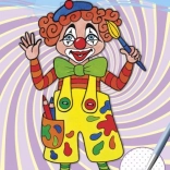 Vodné maľovanie A5 - Klauni