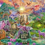 Puzzle Začarované dračie kráľovstvo 1000 dielikov SCHMIDT