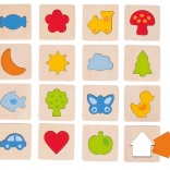 Hmatová hra Spoznaj tvary v rámiku