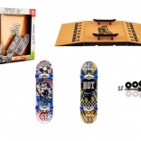 Prstový skateboard set s rampou a náradím, 2 ks