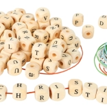 Veľký drevený reťazec z písmen Small Foot