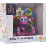 Kúpace hračka – veselá chobotnica s krúžkami