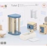 Viga PolarB drevený set nábytku do domčeka – kúpeľňa