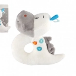 Plyšové hrkálka dinosaurus 13 cm