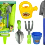 Detská záhradná sada s vedierkom, lopatkou a kanvou