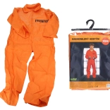 Detský karnevalový kostým väzňa M (110–120 cm)