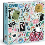 Štvorcové puzzle Mačacie doplnky 500 dielikov