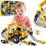 Woopie garáž a parkovisko stavebné stroje 41 dielov