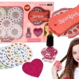 Sada na vlasy s diamantmi a trblietkami