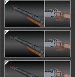 Stavebnica puška s dvojitou hlavňou 1054 dielikov