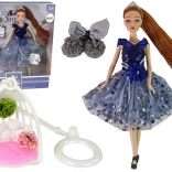 Bábika EMILY s hojdačkou a kvetmi