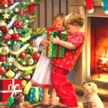 Puzzle EUROGRAPHICS Vianočné prekvapenie 1000 dielikov