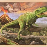 Drevené puzzle T-Rex od Goki
