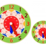 Drevené vzdelávacie hodiny zelené