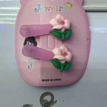 Sponky do vlasov Ružové kvety sada