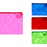 zložka na dokumenty so zipsom s kvetinovým vzorom 16 × 20,5 cm